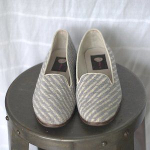 NEEDLEPOINT LOAFER GRAY STRIPE By Paige